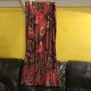 Cato brand long flared skirt